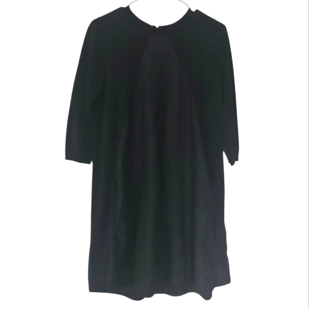 COS black Oversized Top Tunic Dress Pockets Size S